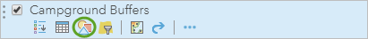 The Change Style button for Campground_Buffers The Change Style button for Campground_Buffers