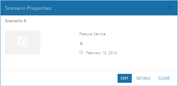 Scenario properties Scenario properties