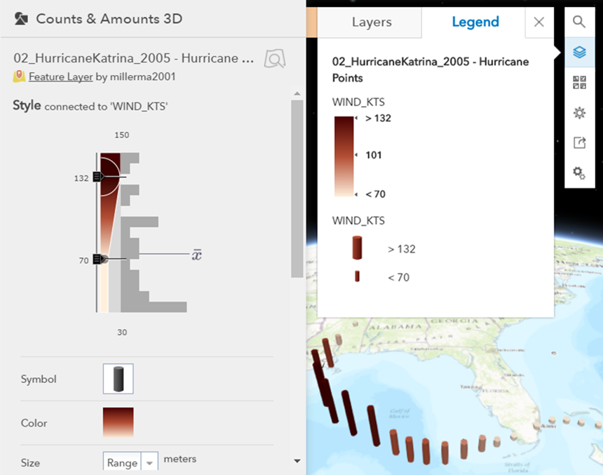 Style slider with handles moved Style slider with handles moved